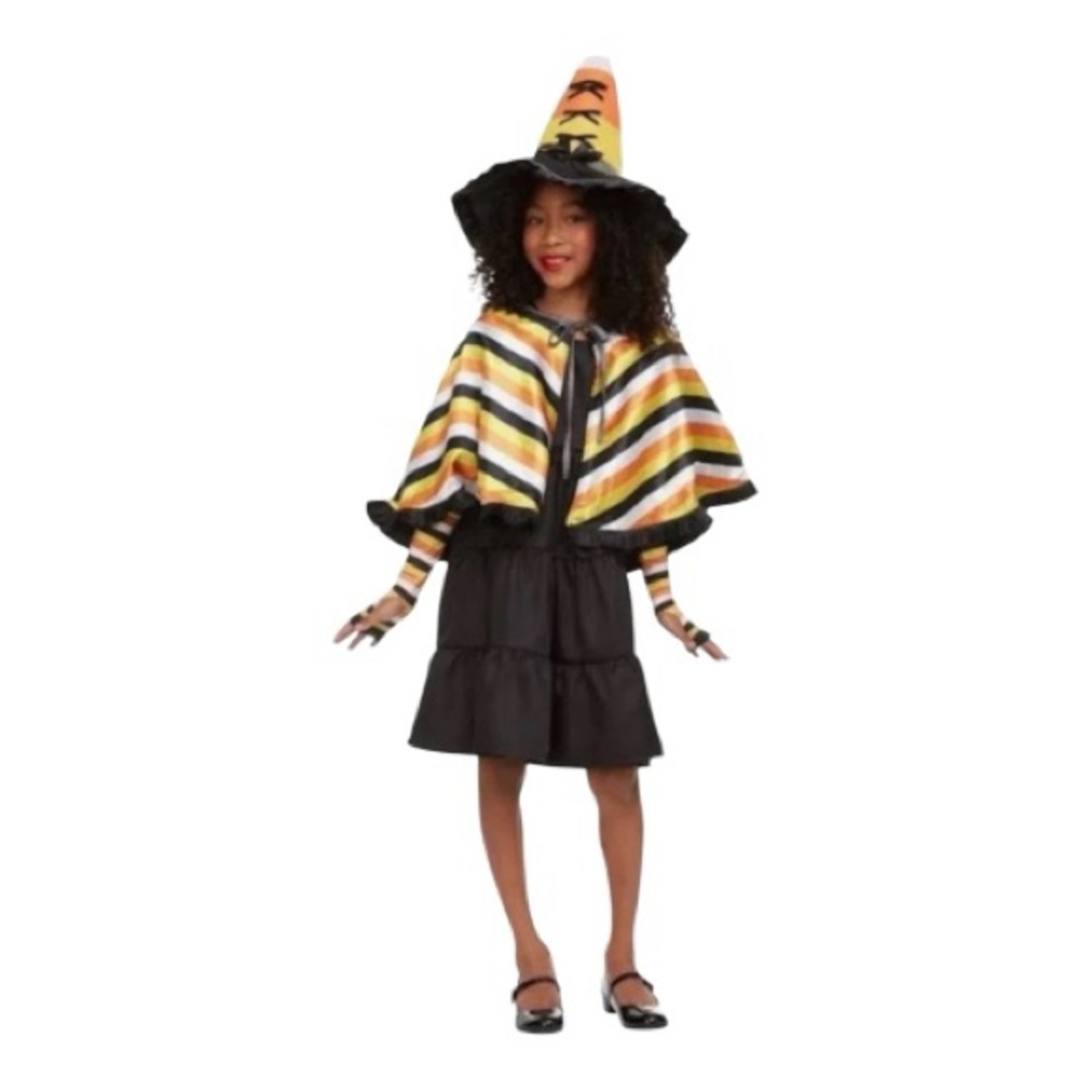 Candy Corn Witch Costume Kit Girls Halloween Costume One Size Up to 14
